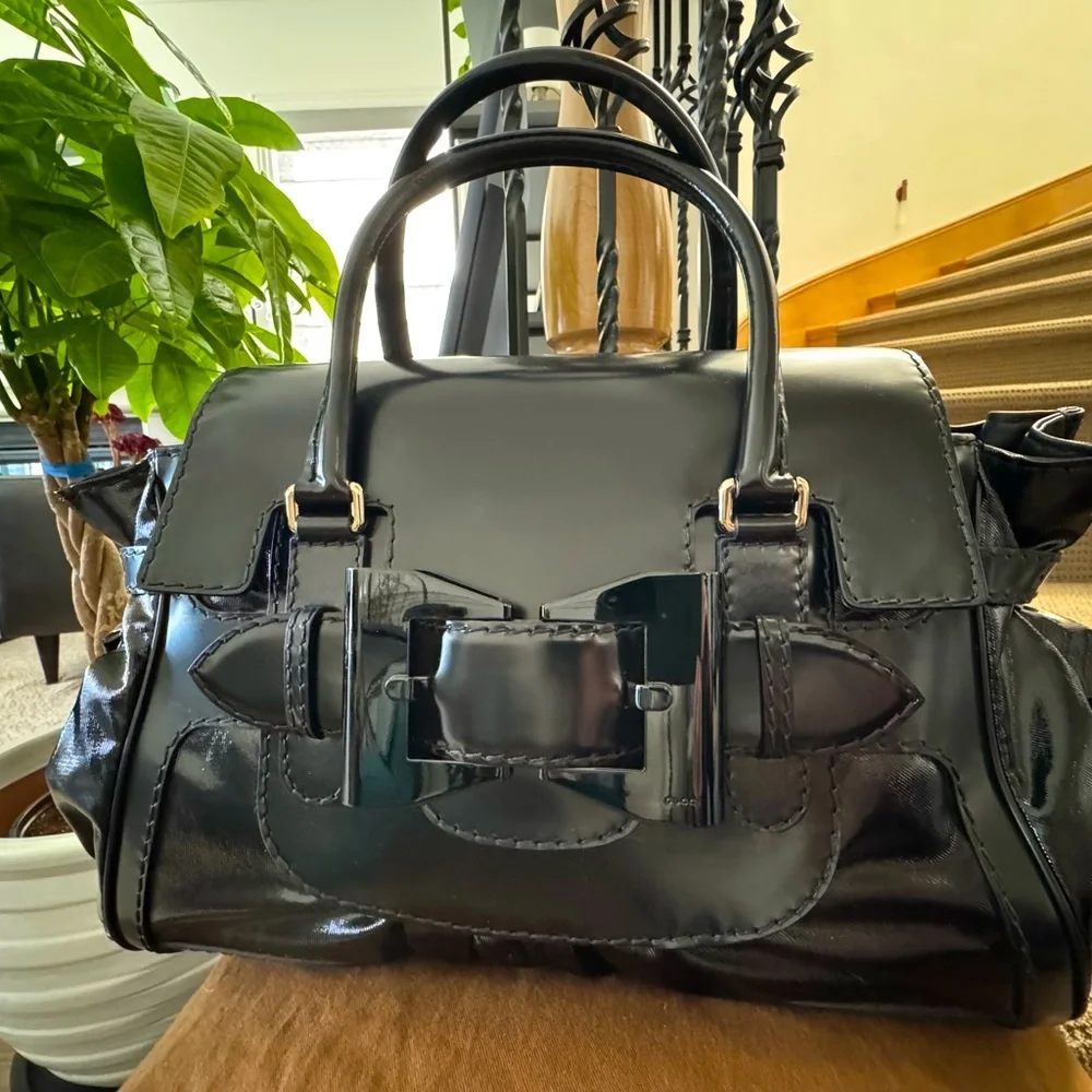 Gucci Queen Large Leather Tote Black - Picture 3 of 11